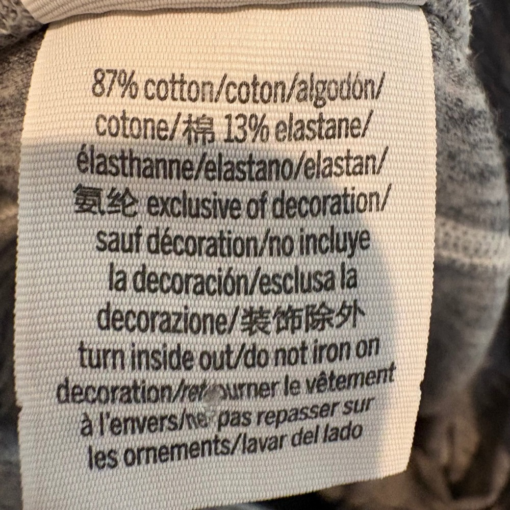 PINK Victoria's Secret XL Gray Heather Crossover Waist Cotton Blend Leggings - Picture 13 of 15